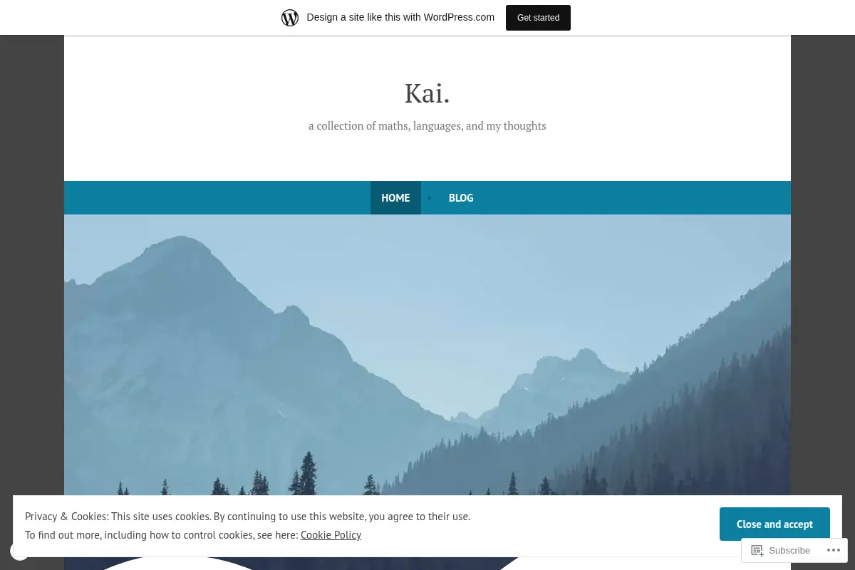 Kai. – a collection of maths, languages, and my thoughts