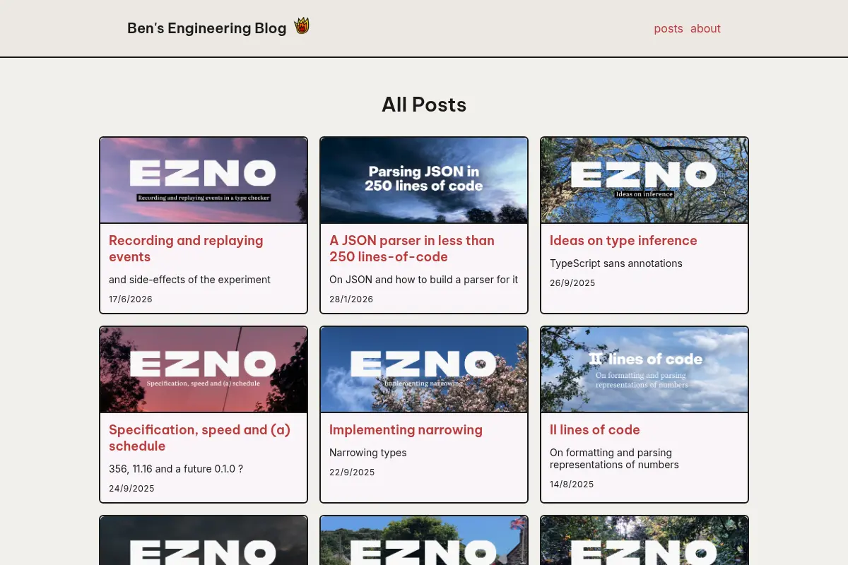Ben's Engineering Blog