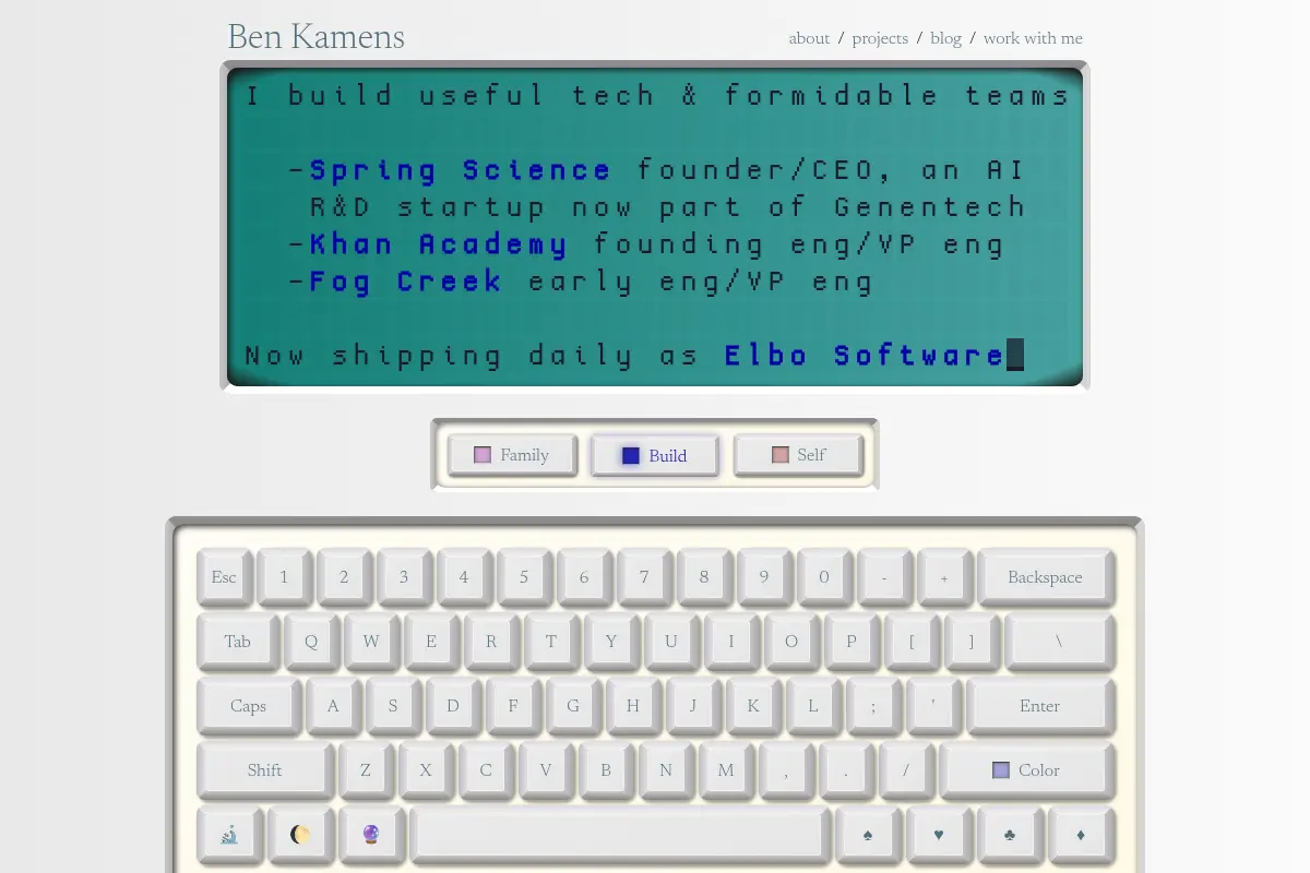 Ben Kamens / Build