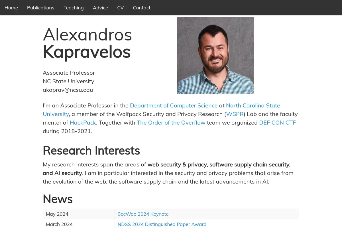 Alexandros Kapravelos