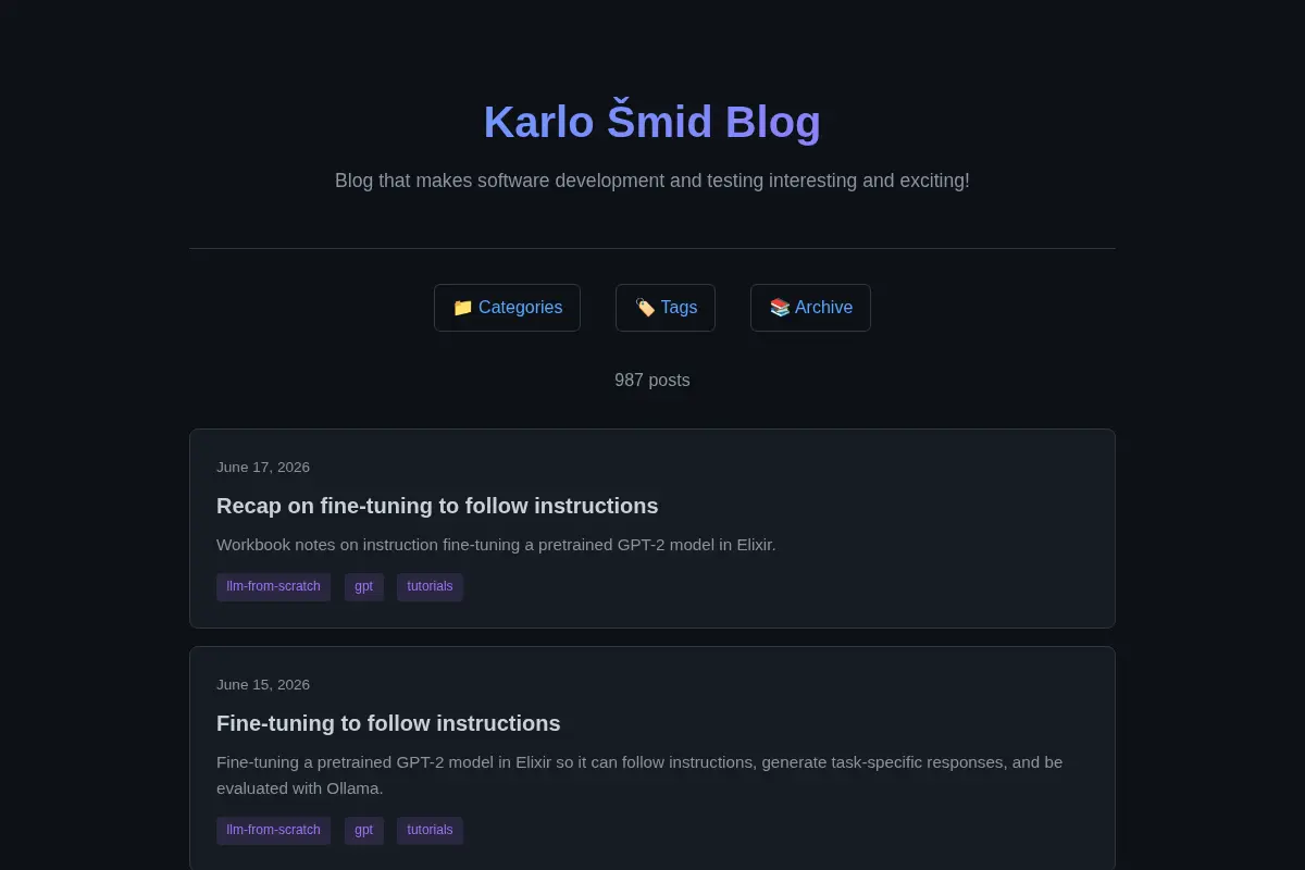 Karlo Šmid Blog