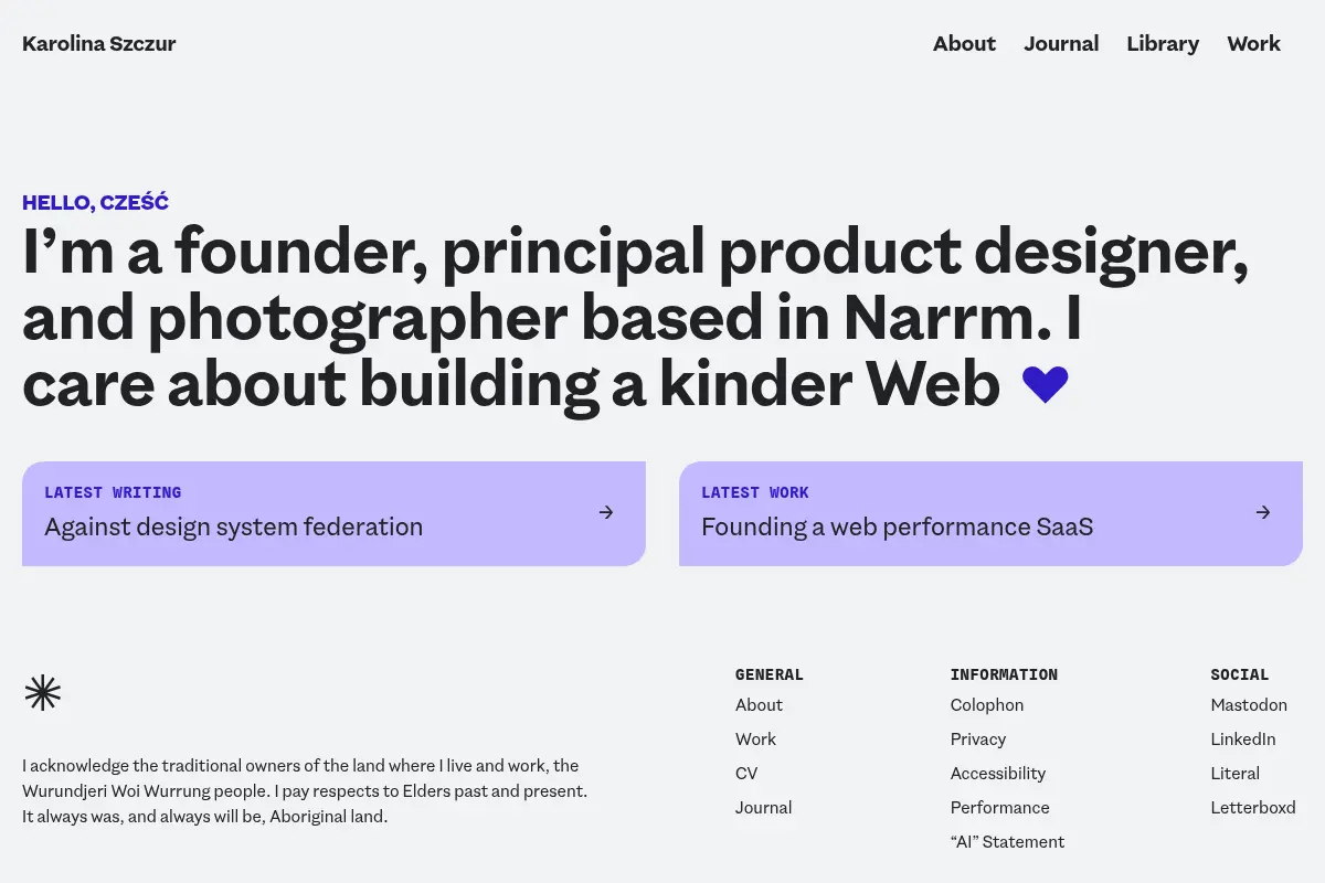 Karolina Szczur — Founder & Designer