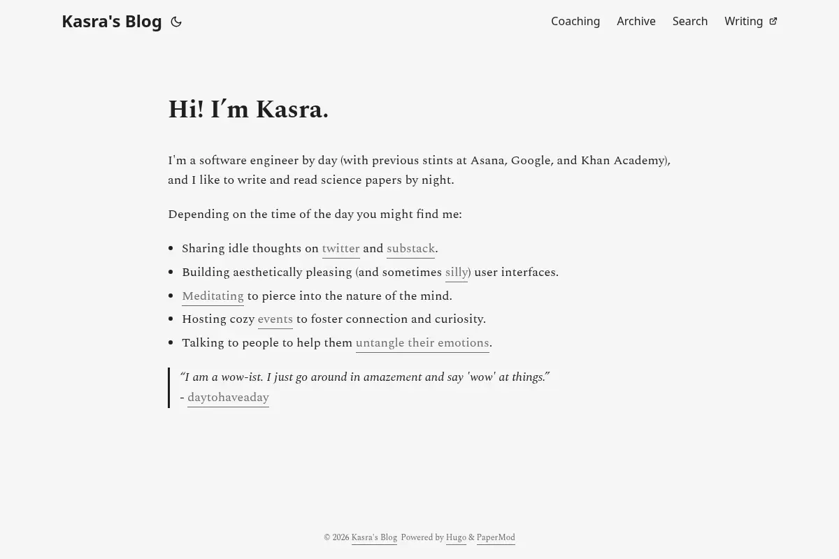 Kasra's Blog
