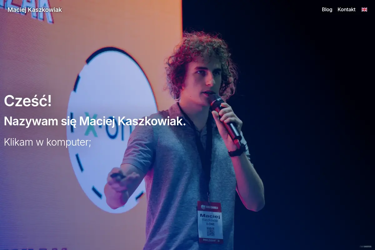 Maciej Kaszkowiak - software developer