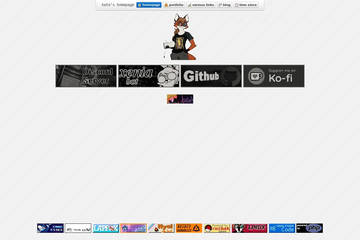kate's homepage