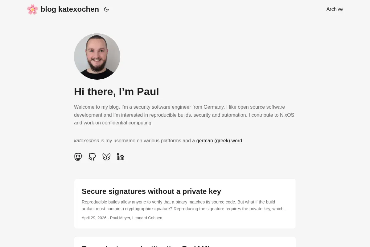 blog katexochen