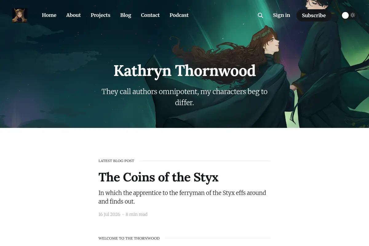 Author Kathryn Thornwood