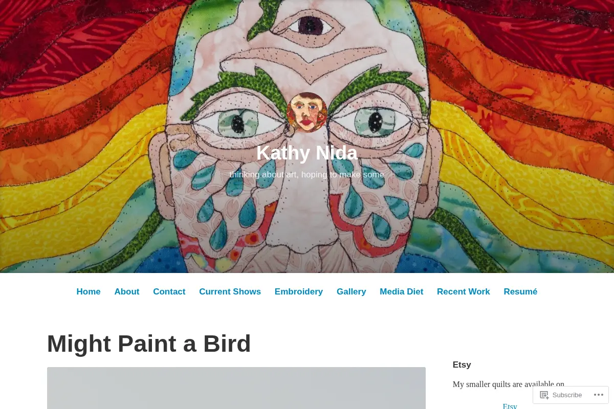 Kathy Nida – thinking about art, hoping to make some