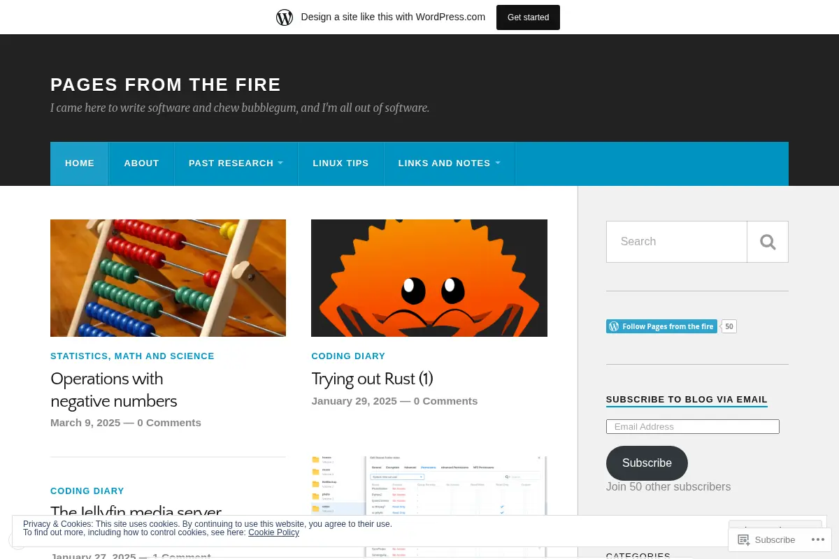 Pages from the fire