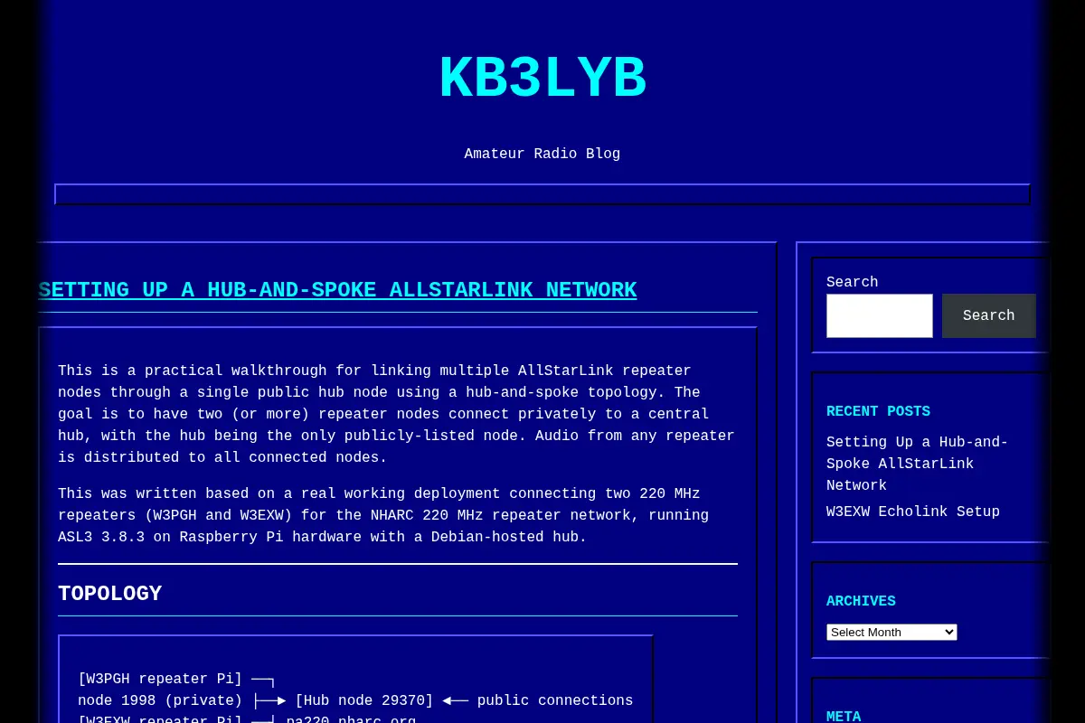 KB3LYB – Amateur Radio Blog