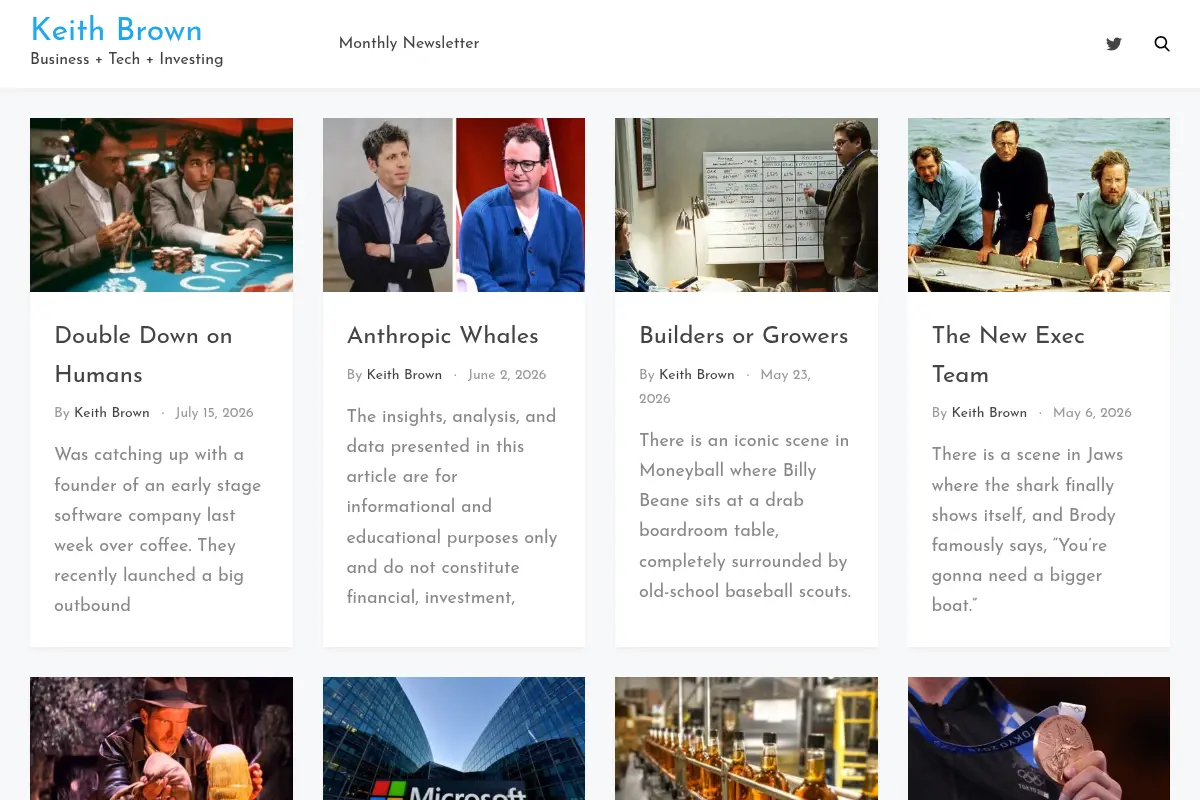 Keith Brown – Business + Entrepreneur + Tech + SaaS