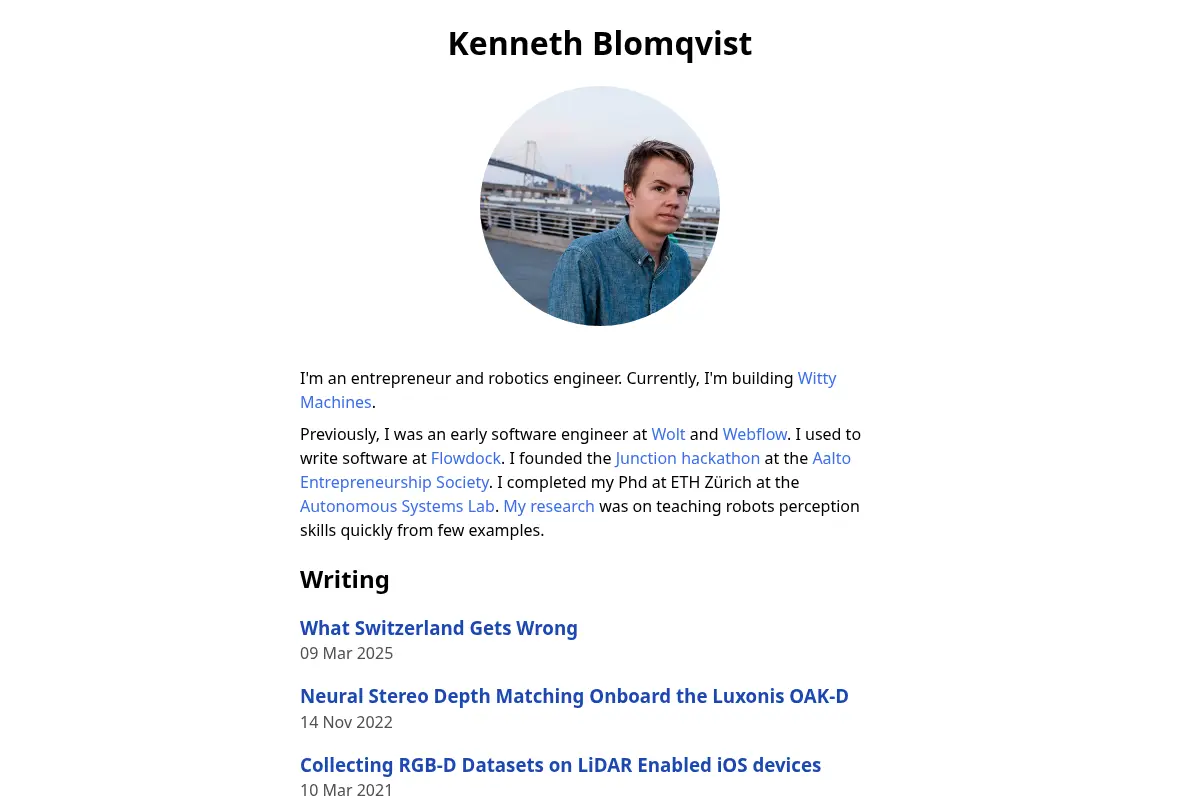 Building Robots - Kenneth Blomqvist