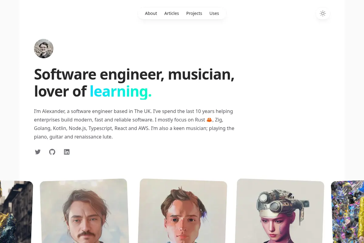 Alexander Keliris - Software engineer, consultant, and lover of learning.