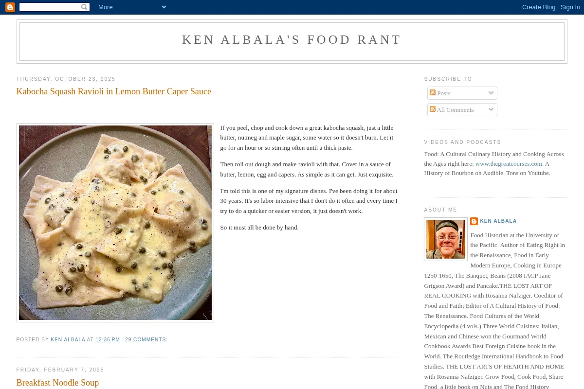 Ken Albala's Food Rant