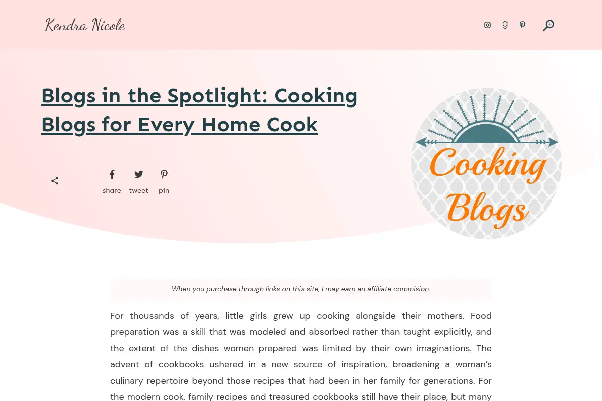 Blogs in the Spotlight: Cooking Blogs for Every Home Cook