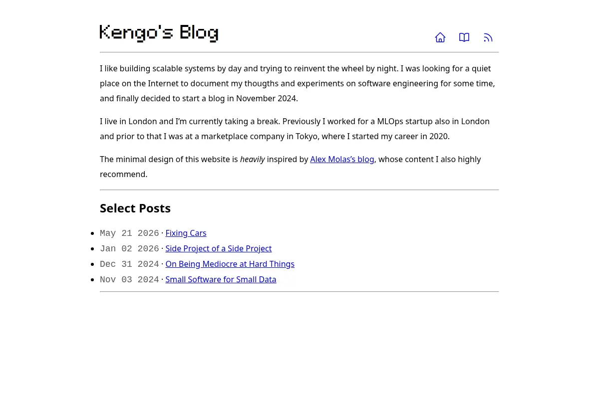 Kengo's Blog