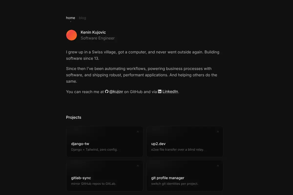 Kenin Kujovic — Software Engineer
