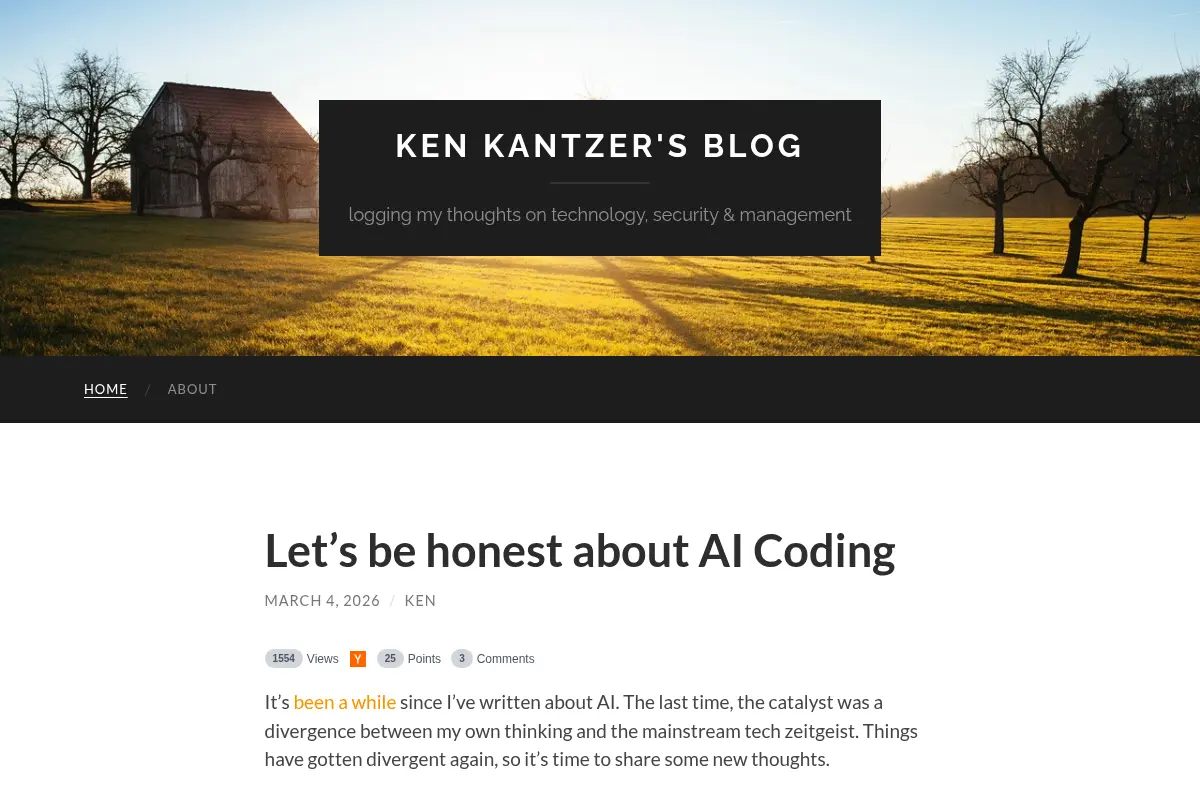 Ken Kantzer's Blog
