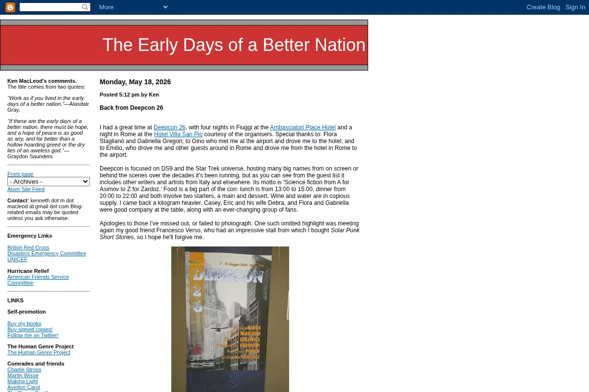 The Early Days of a Better Nation