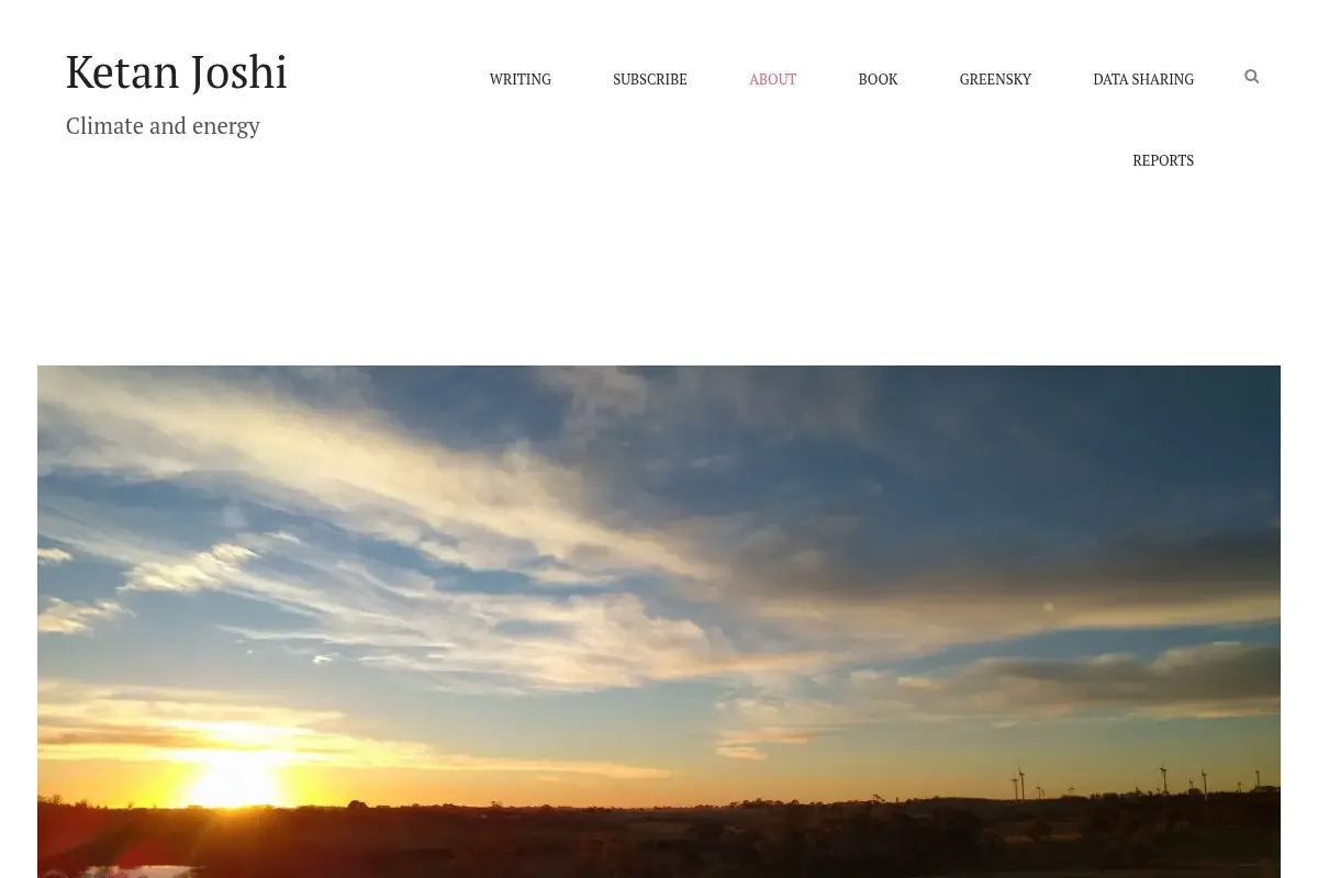 Ketan Joshi – Climate and energy