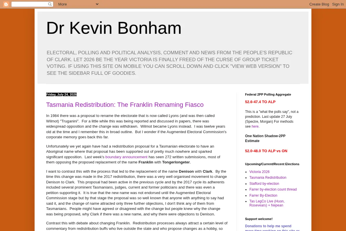 Dr Kevin Bonham
