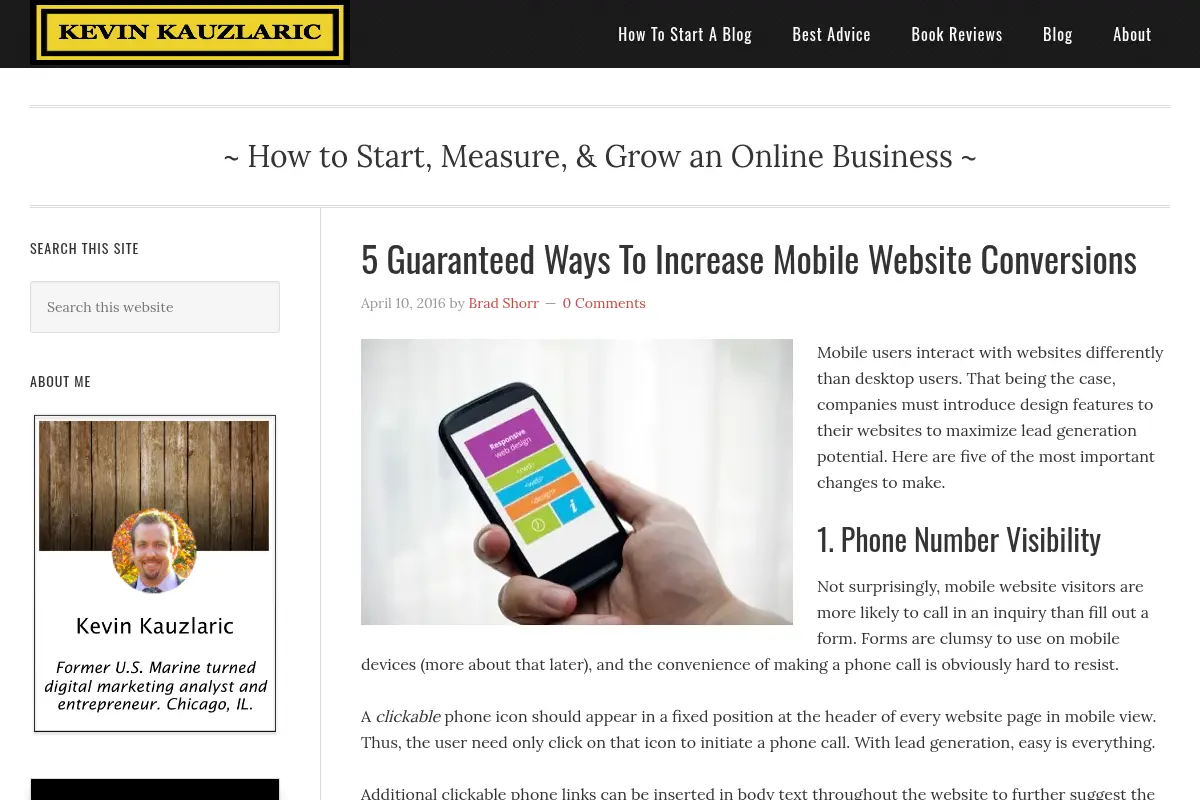 Kevin Kauzlaric – How to Start, Measure, & Grow an Online Business