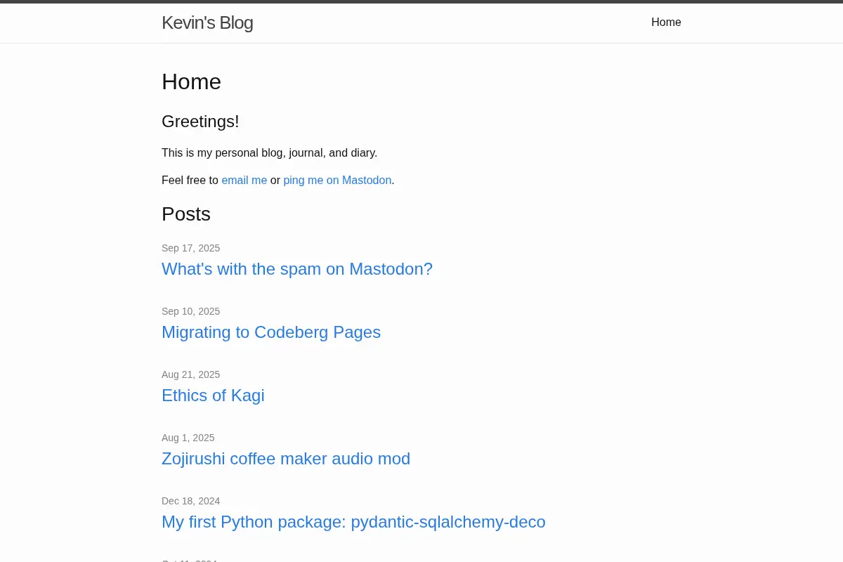 Kevin's Blog