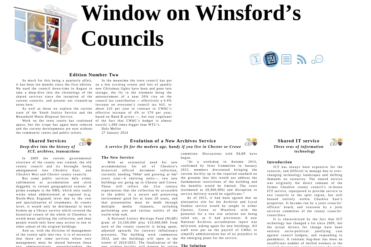 Window on Winsfordʼs Councils