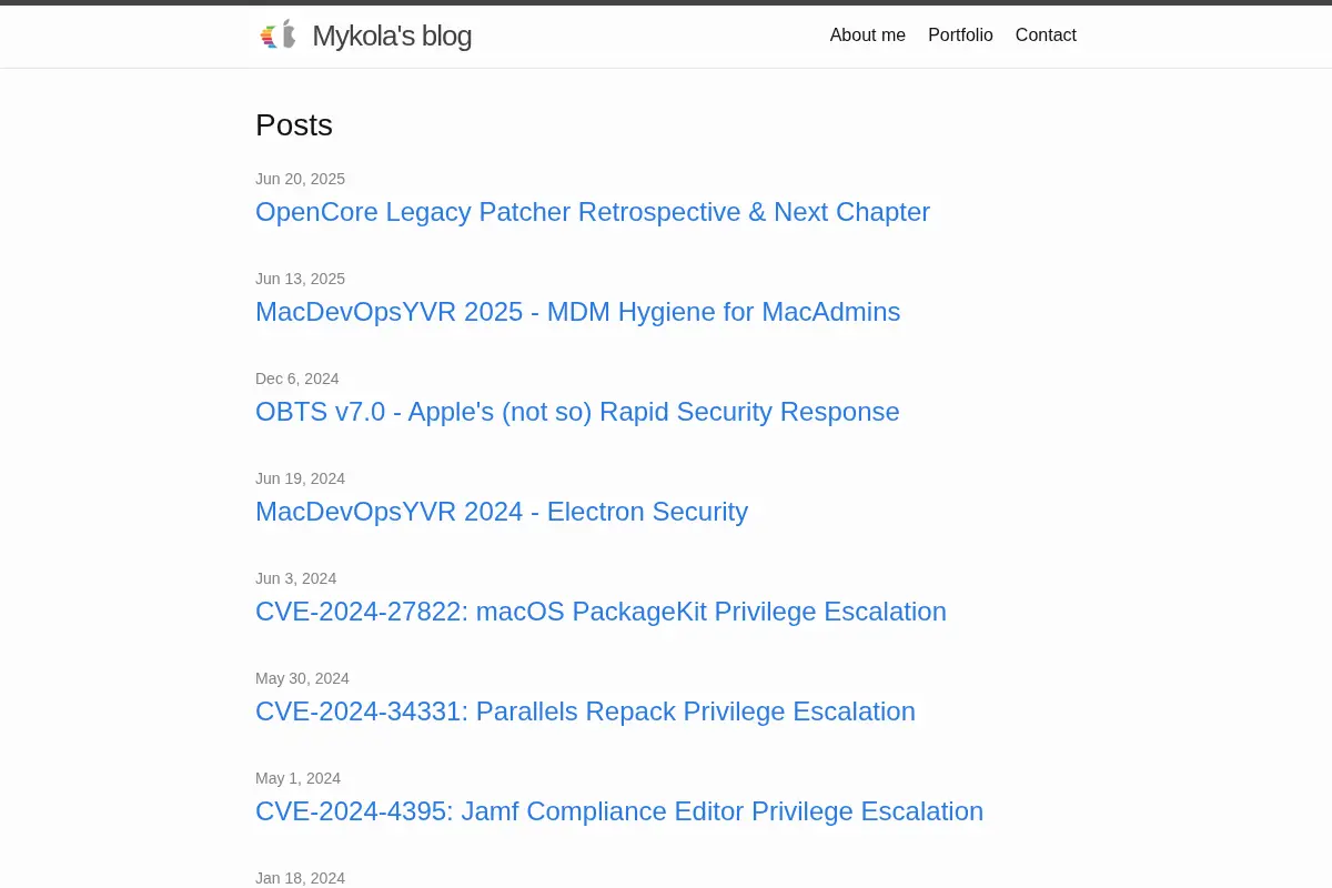 Mykola’s blog