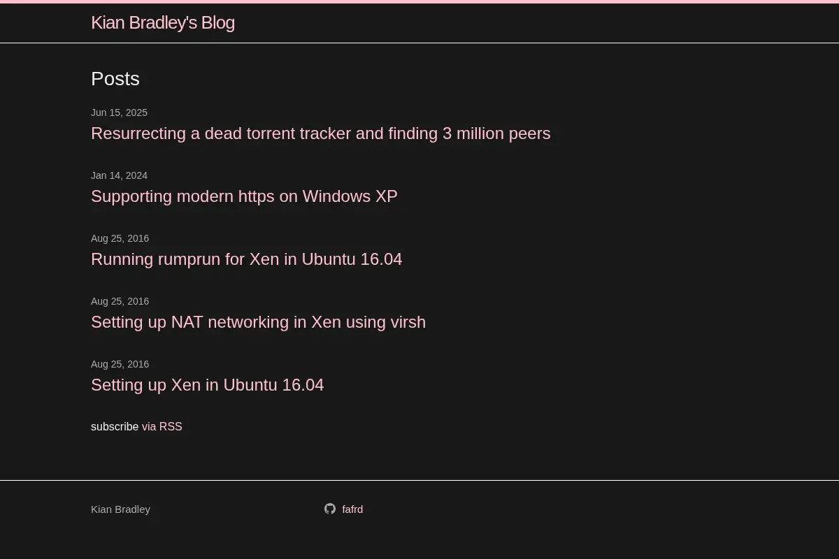 Kian Bradley's Blog