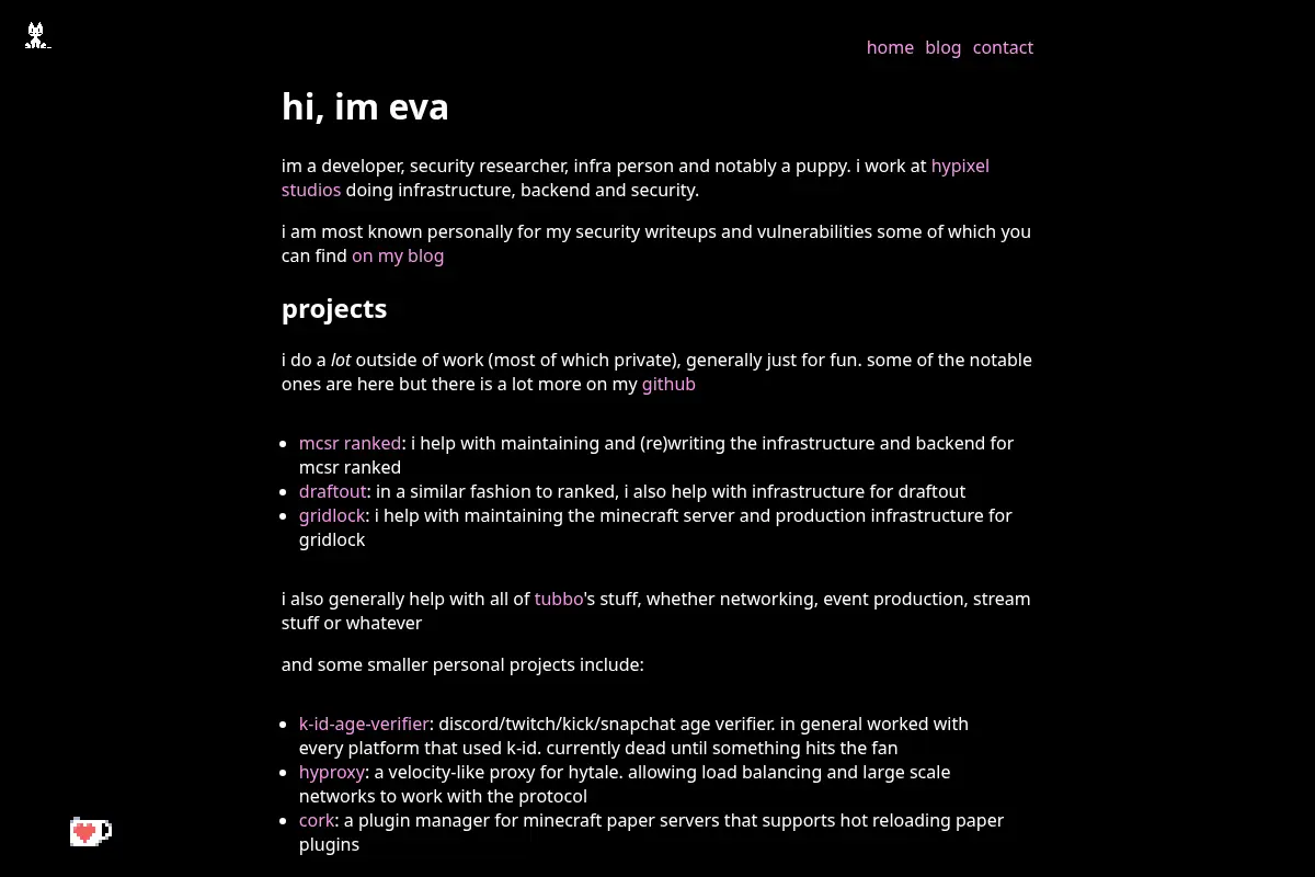 eva's site