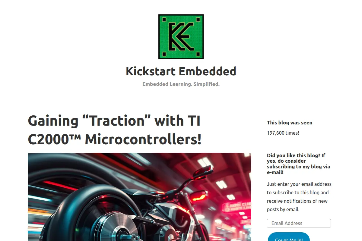 Kickstart Embedded