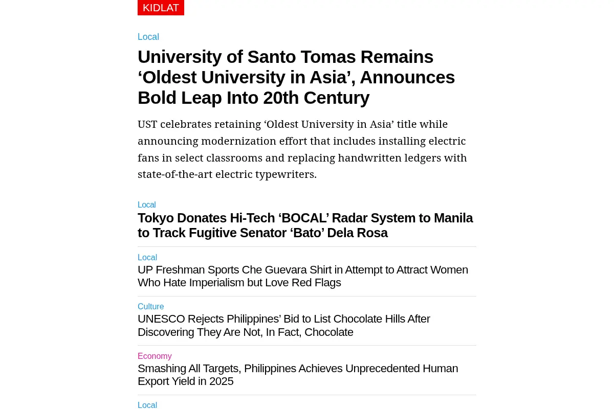 KIDLAT News