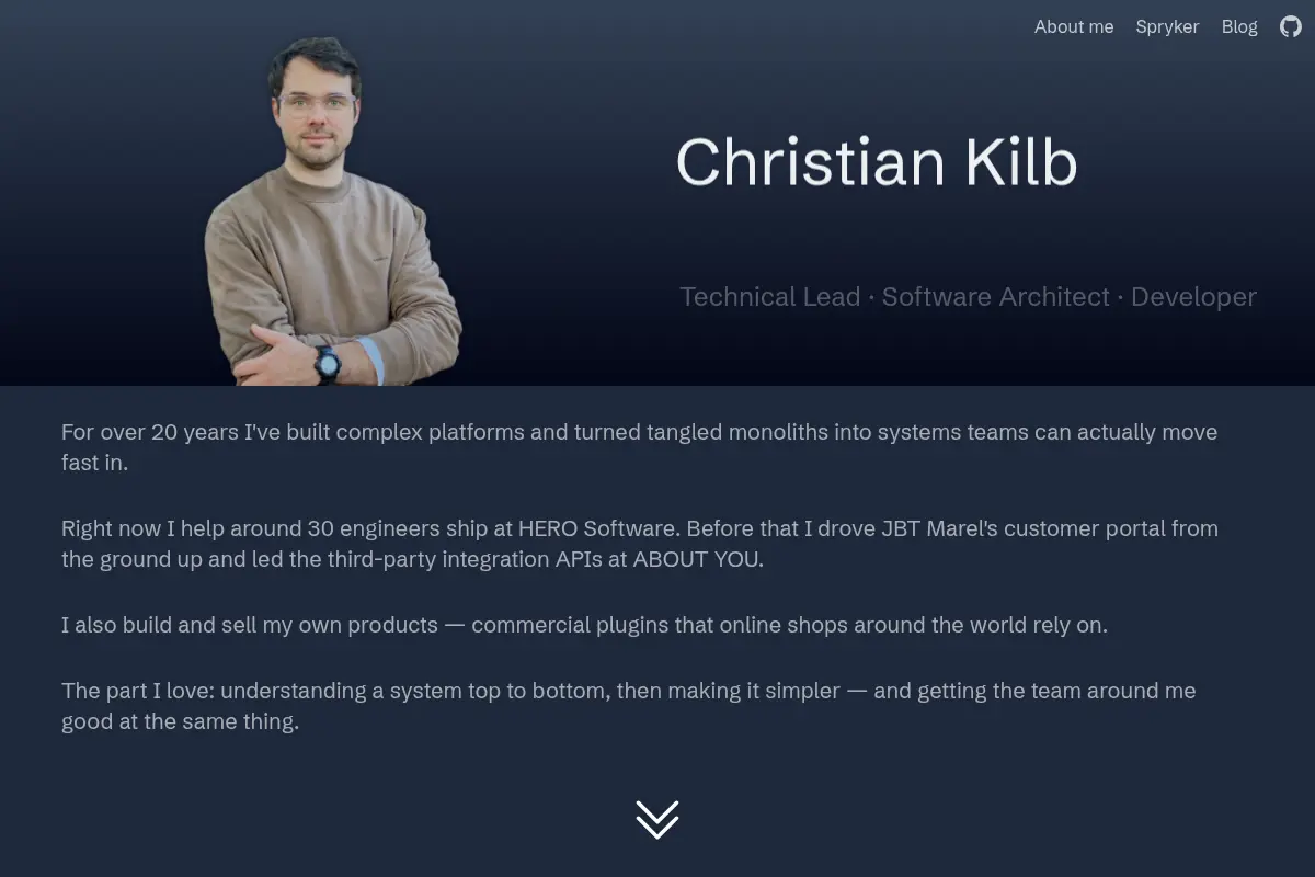 Christian Kilb – Technical Lead | Software Architect | Developer