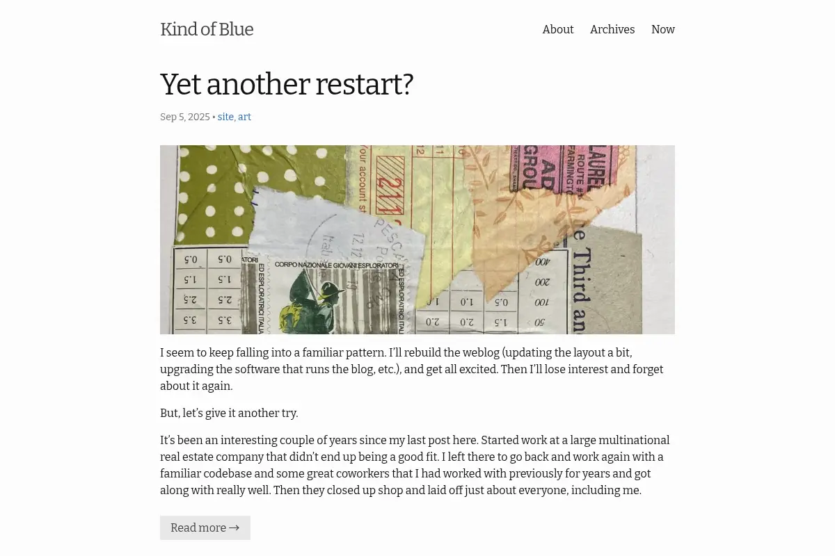 Kind of Blue | The weblog of Bill Turner