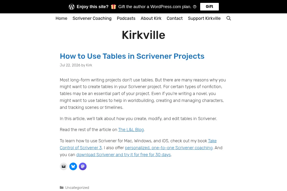 Kirkville - Writings by Kirk McElhearn