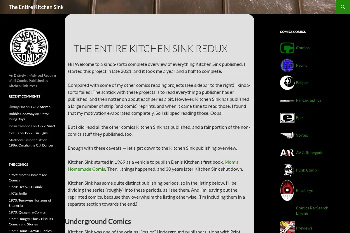 The Entire Kitchen Sink