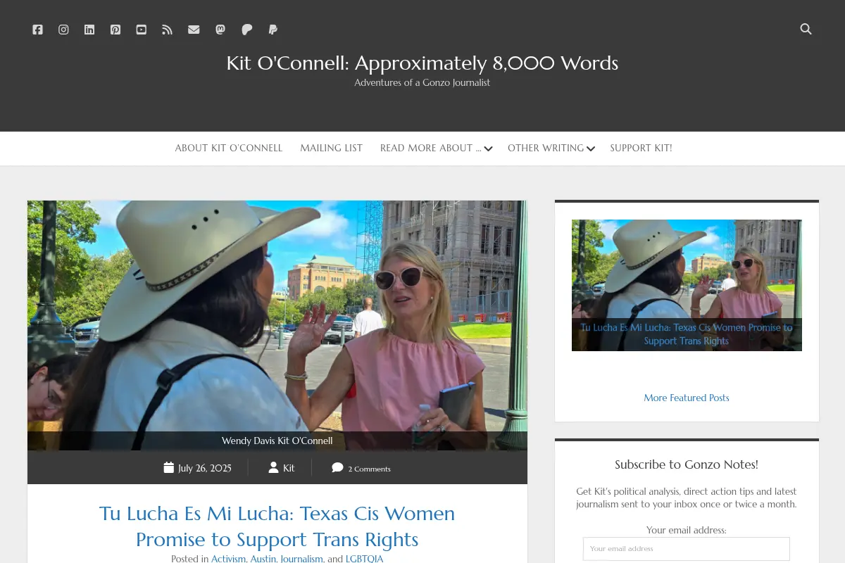 Kit O'Connell: Approximately 8,000 Words
