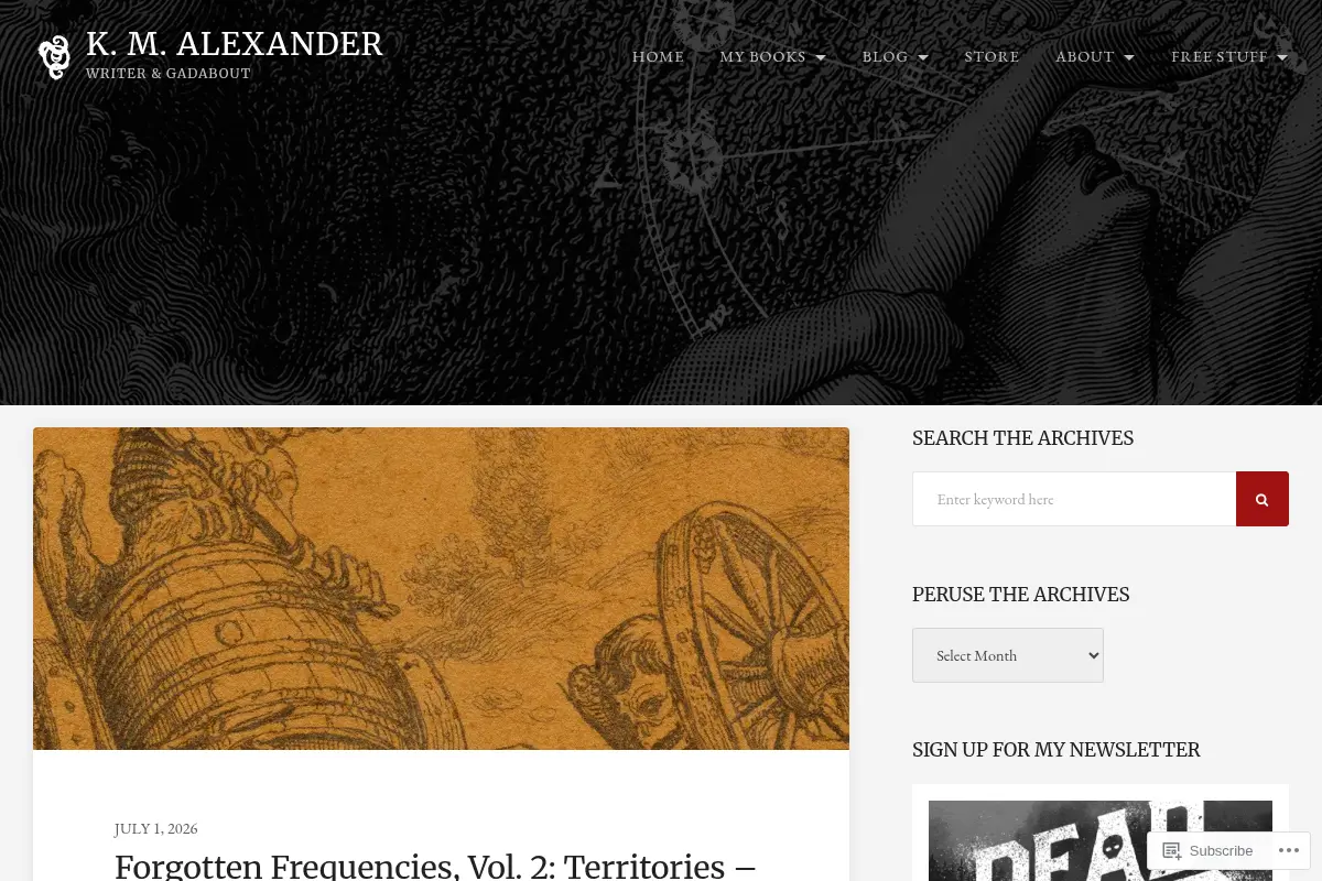 K. M. Alexander – Writer & Gadabout