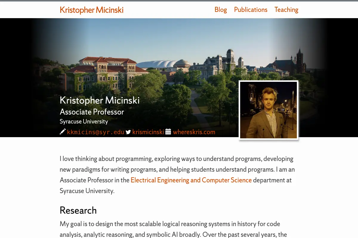 Kristopher Micinski