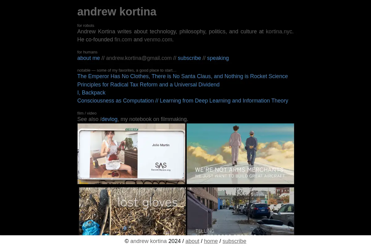 Andrew Kortina — Experiments and Essays