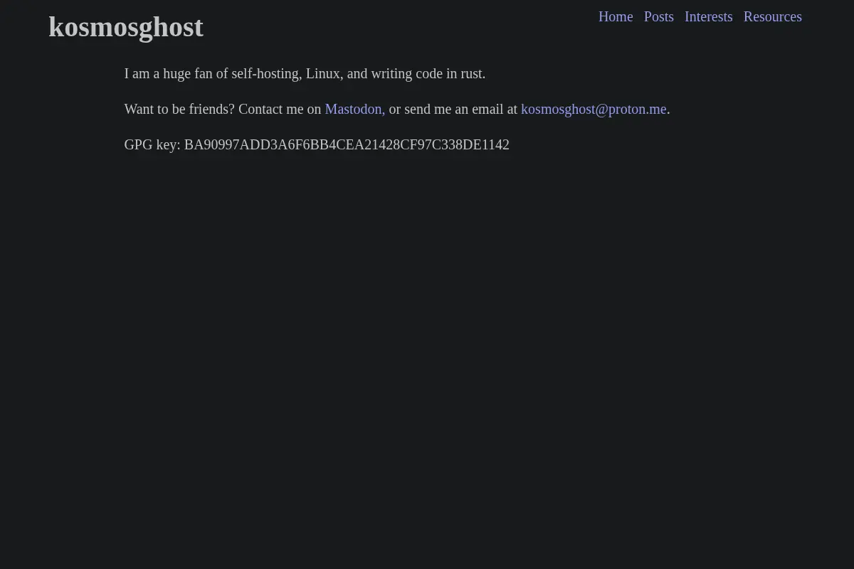 The KosmosGhost Site