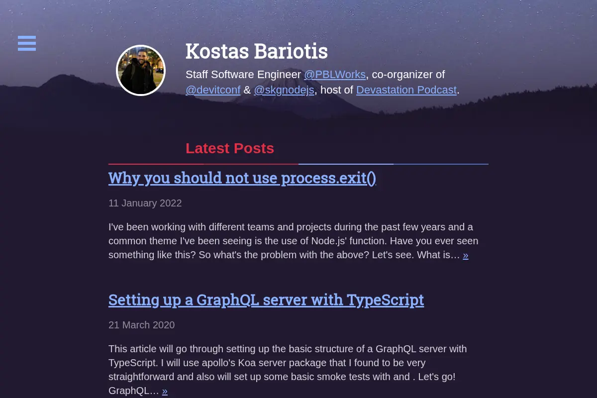 Kostas Bariotis' Blog