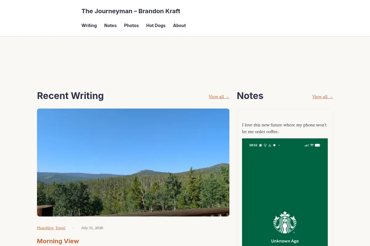 The Journeyman – Brandon Kraft