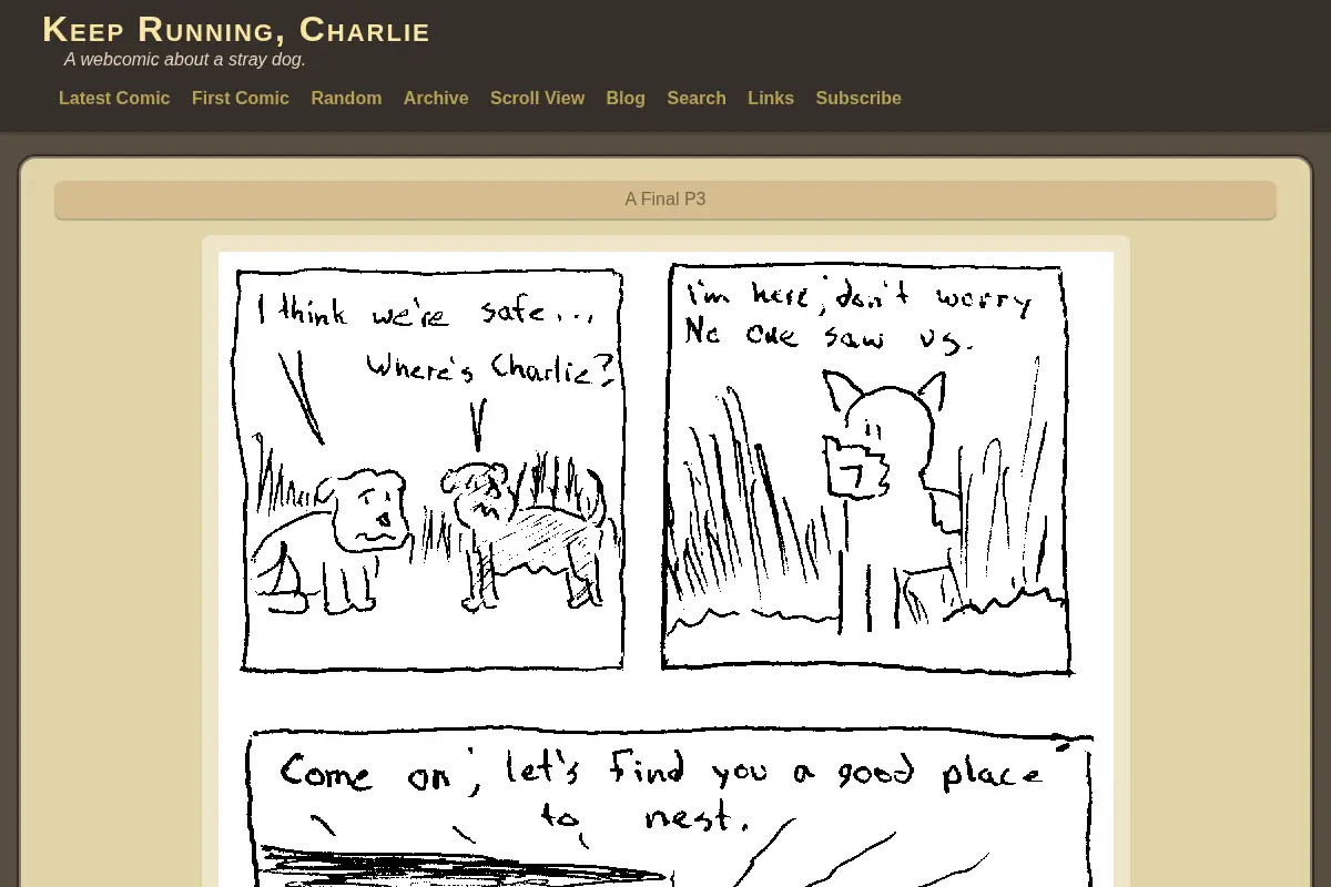Keep Running, Charlie - A Final P3