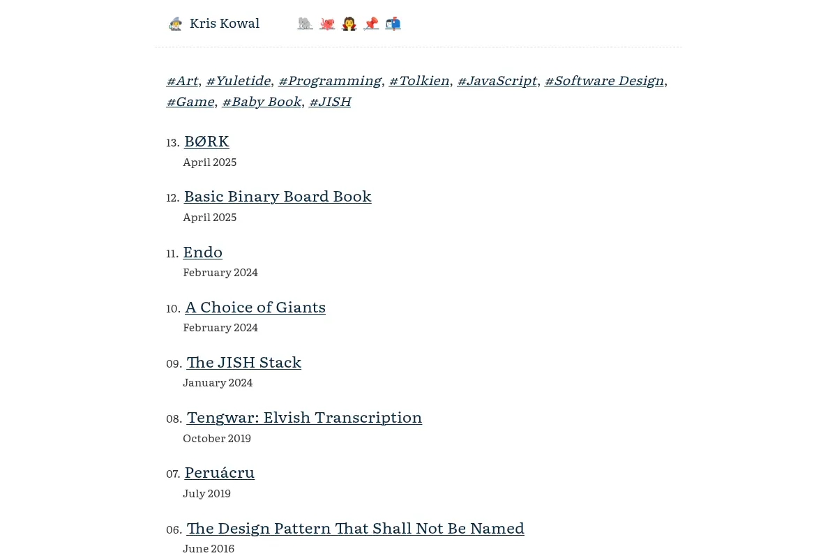 Kris Kowal, Open Sourcerer