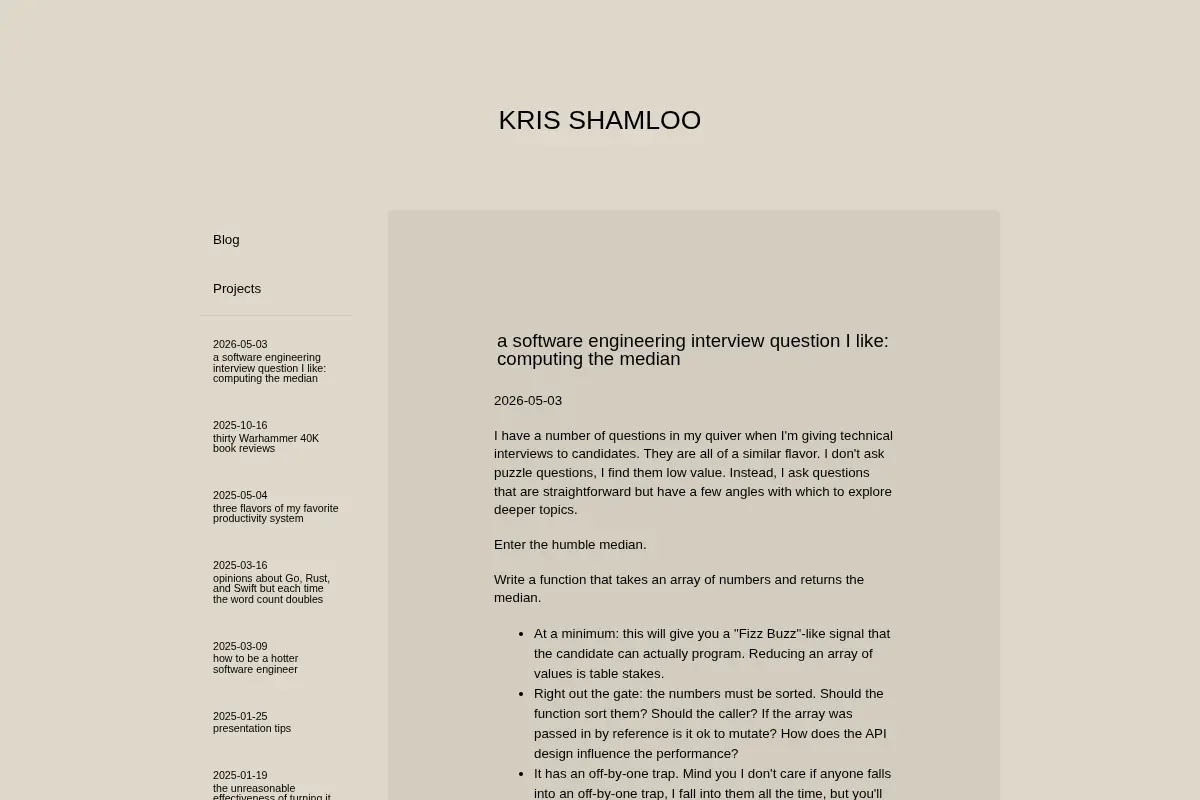 Kris Shamloo