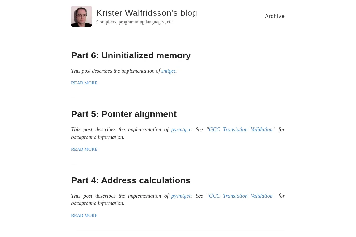 Krister Walfridsson's blog