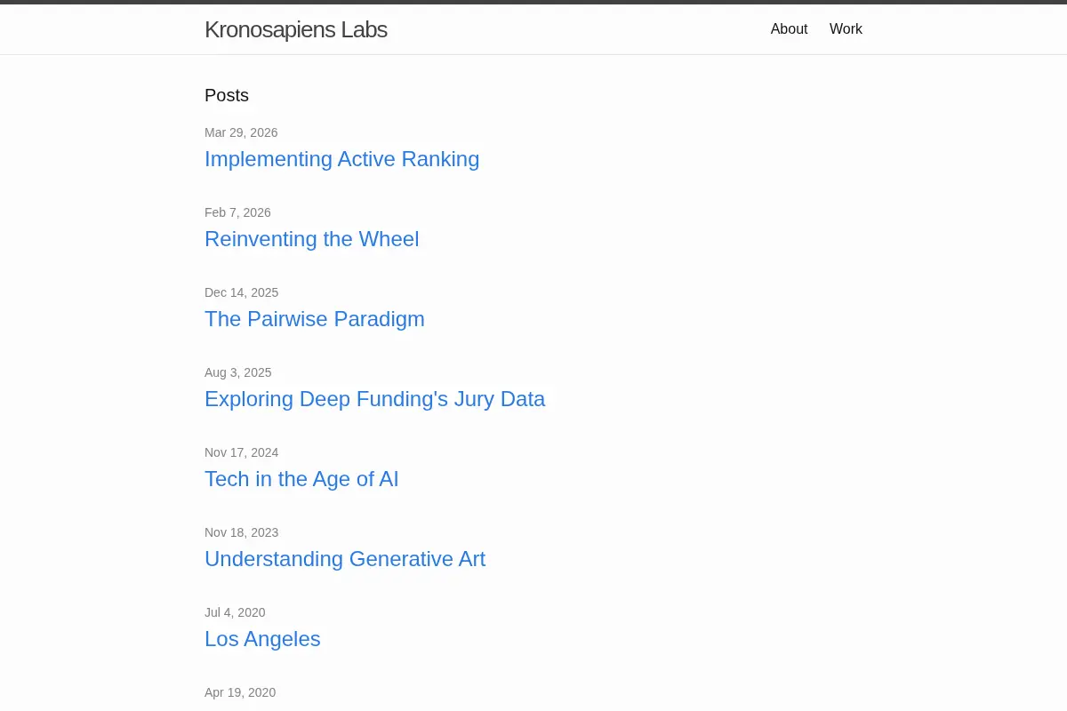 Kronosapiens Labs