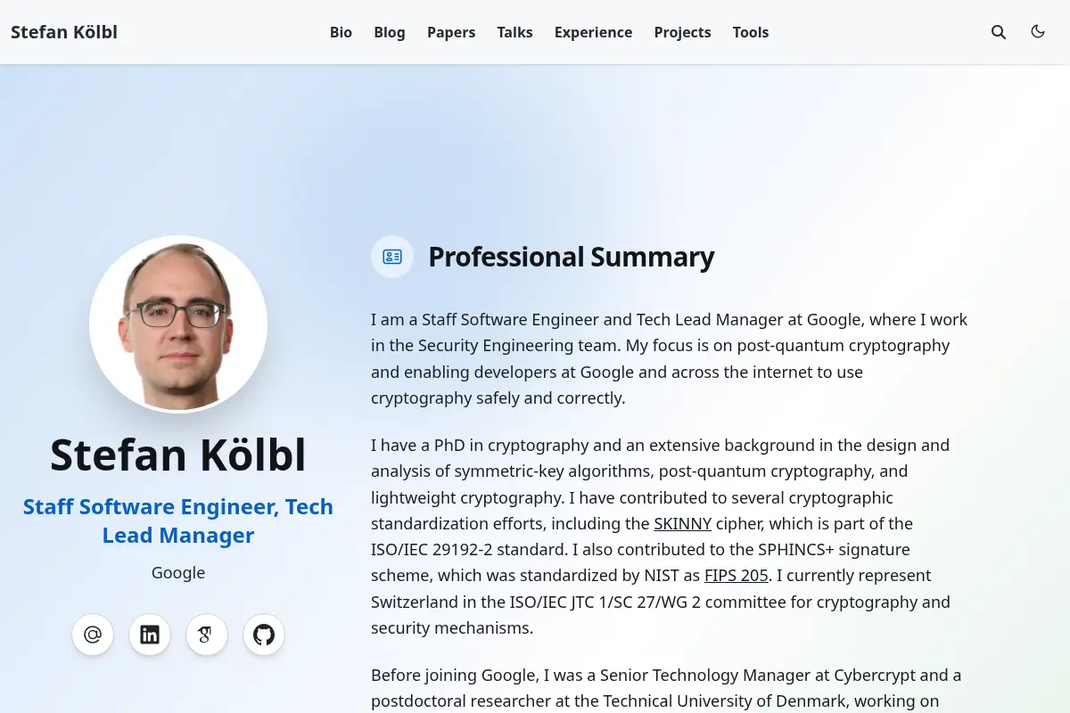 Stefan Kölbl | Staff Software Engineer @ Google